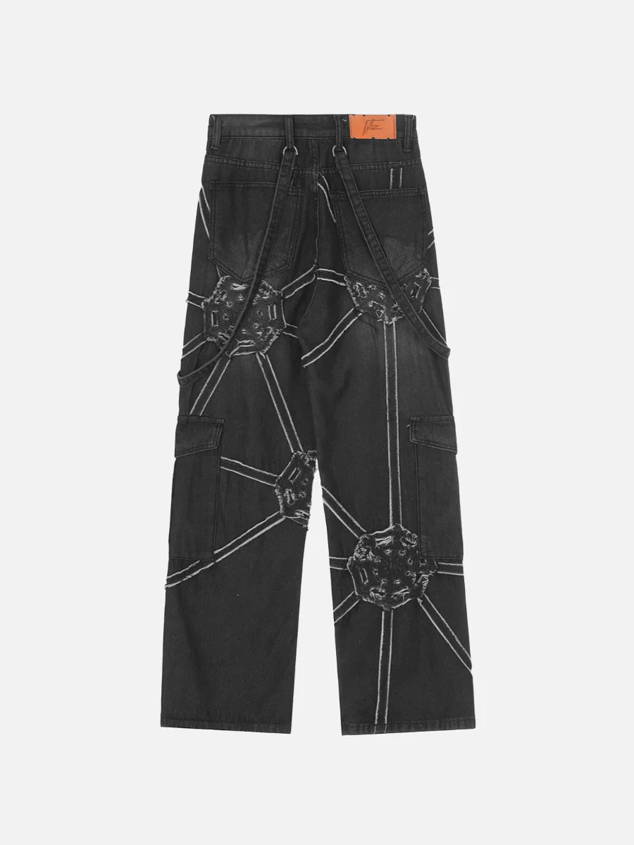 Spider Denim Pants